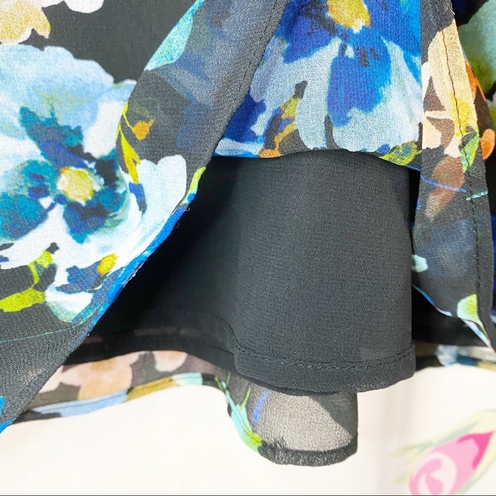 NEW Calvin Klein Floral Print Blouse XL - Picture 10 of 12